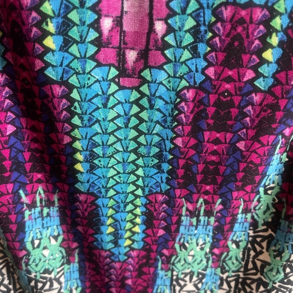 London Times Multi colored 3/4 Sleeve Silky Dress - Picture 3 of 3